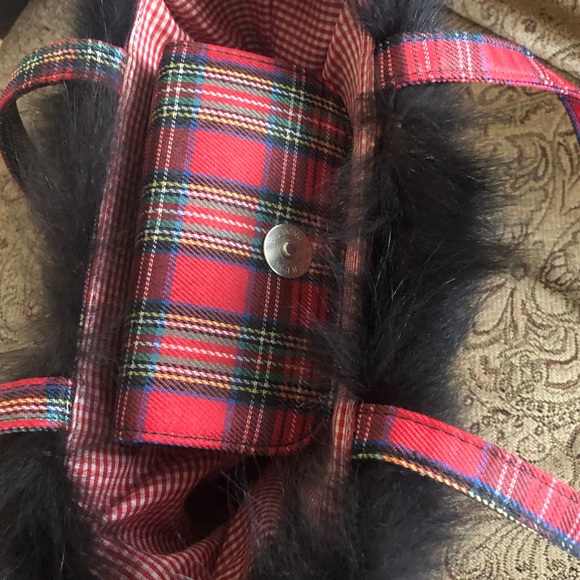 Coco Girl Plaid Fur Bag - Picture 4 of 5